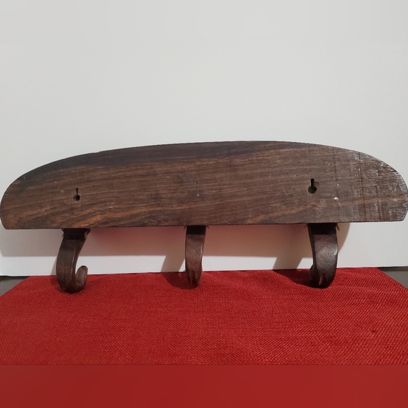 Vintage Handcarved 3 Elephant Coat, Purse or Other Item Hangers - Picture 6 of 10